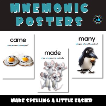 Mnemonic posters tricky spelling words, image 3