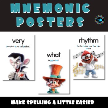 Mnemonic posters tricky spelling words, image 4