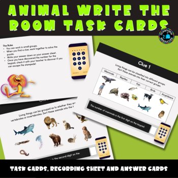 Animal Kingdom Adventure: Write the Room/Escape Room Activity  Description:, image 2
