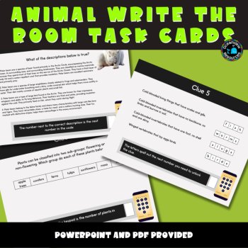 Animal Kingdom Adventure: Write the Room/Escape Room Activity  Description:, image 3