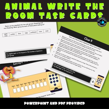Animal Kingdom Adventure: Write the Room/Escape Room Activity  Description:, image 4