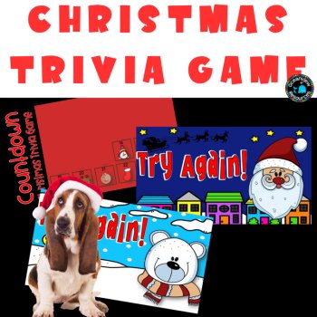 CHRISTMAS TRIVIA COUNTDOWN interactive PowerPoint Game and write the room cards, image 3