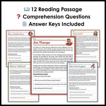 Native American Heritage Month Reading Comprehension Activities - Bulletin Board, image 2