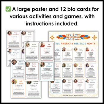 Native American Heritage Month Reading Comprehension Activities - Bulletin Board, image 4