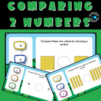 COMPARING 2 Numbers- greater than, less than and equal to Interactive game, image 2