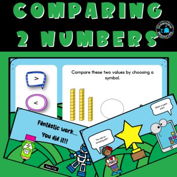 COMPARING 2 Numbers- greater than, less than and equal to Interactive game, image 4