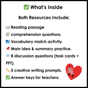 Columbus Day and Indigenous Peoples Day Reading Comprehension & Writing Prompts, image 4