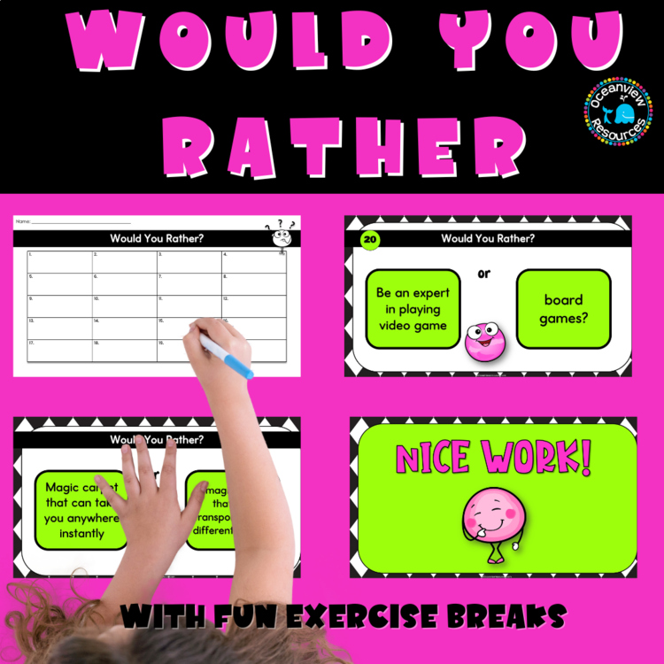 WOULD YOU RATHER  interactive PowerPoint Game.