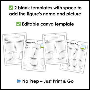 Hispanic Heritage Month Projects - Biography Research Templates and Worksheets, image 3