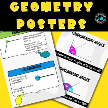 ANGLE Anchor Charts- Posters to support the teaching of angles, image 3