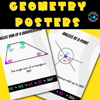 ANGLE Anchor Charts- Posters to support the teaching of angles, image 4