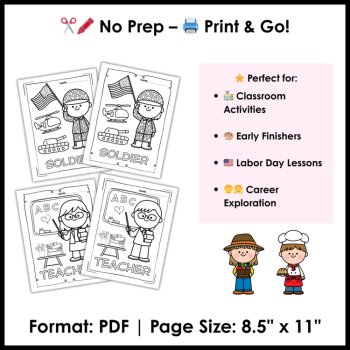 Community Helpers Labor Day Coloring Sheets – Boys and Girls Coloring Pages, image 3