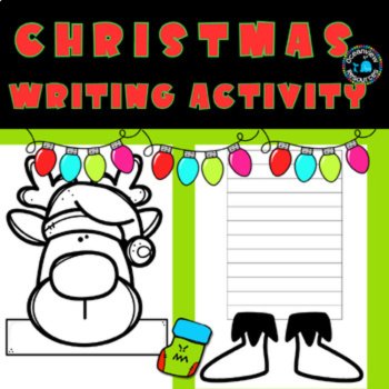 Christmas Writing Activity- Low Prep any grade. Fun activity, image 3