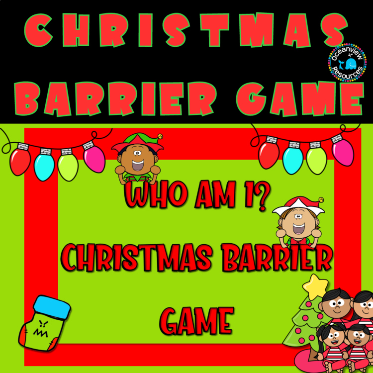 CHRISTMAS BARRIER GAME-a holiday twist on a classic favorite!