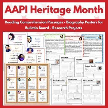 May Activities Bundle AAPI Heritage Month, Cinco de Mayo, Mother's Day, and More, image 2