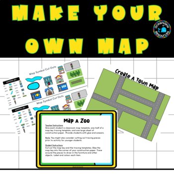 Mapping Skills, create your own maps - classroom, town and zoo, image 4