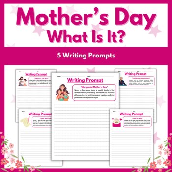 Mother's Day Reading Comprehension Passage and Activities and Writing Prompts, image 3