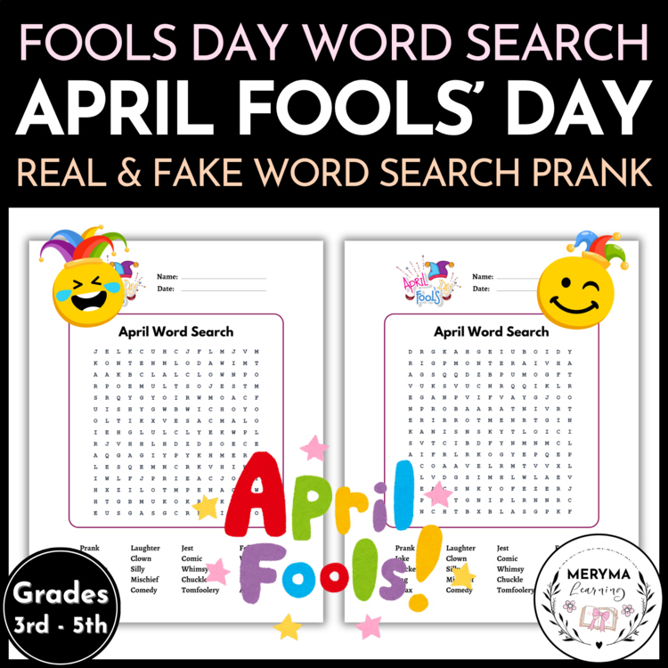 April Fools’ Day Word Search Prank | Real and Fake Word Search