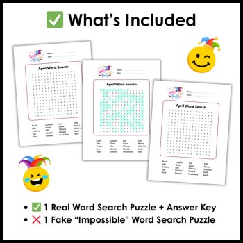 April Fools’ Day Word Search Prank | Real and Fake Word Search, image 2