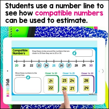 Estimating Sums Rounding Compatible Numbers Google Slides, image 3