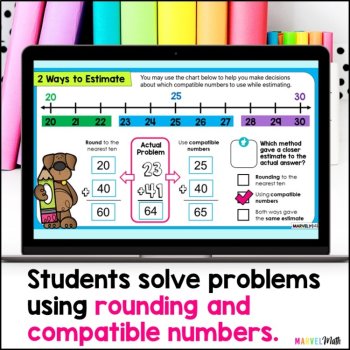 Estimating Sums Rounding Compatible Numbers Google Slides, image 4