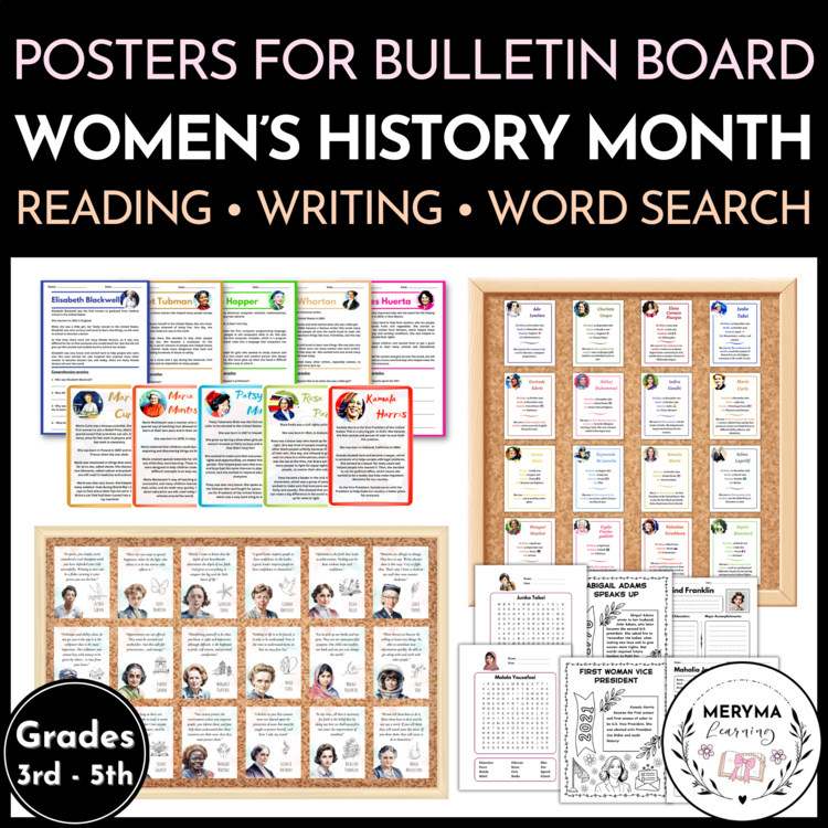 Women's History Month Activities - Reading Passages Research Projects and More