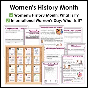 Women's History Month Activities - Reading Passages Research Projects and More, image 4