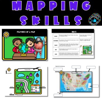 Mapping Skills, co ordinates, features of a map, create your own map, grid ref, image 3