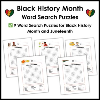 Black History Month Word Search Puzzles - Juneteenth Word Searches, image 2