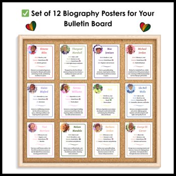Black History Month Biography Reading Passages - Poster Set for Bulletin Boards, image 3