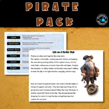 Pirate Classroom Resources, Pirate Activities, Comprehension, Pirate Craft, image 2