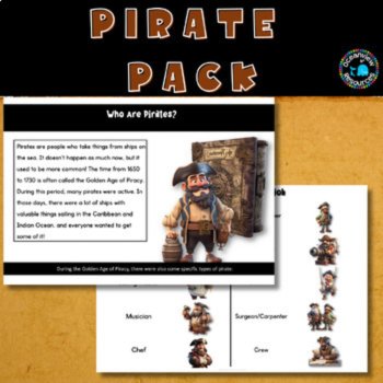 Pirate Classroom Resources, Pirate Activities, Comprehension, Pirate Craft, image 3