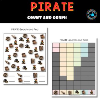 PIRATE - I SPY counting and graphing with axis cards to create your own graphs, image 2