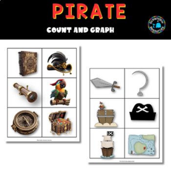 PIRATE - I SPY counting and graphing with axis cards to create your own graphs, image 4