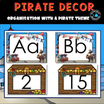 PIRATE DECOR I Classroom Labels + Signs Pack | organisation with a pirate theme, image 2