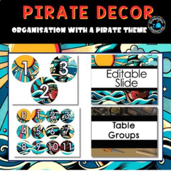 PIRATE DECOR I Classroom Labels + Signs Pack | organisation with a pirate theme, image 3