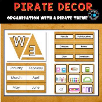 PIRATE DECOR I Classroom Labels + Signs Pack | organisation with a pirate theme, image 4