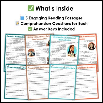 Native American Heritage Month Heroes Reading Passages - Indigenous Peoples Day, image 2