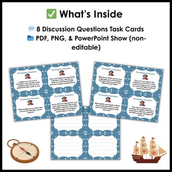 Christopher Columbus Day Reading Comprehension Activities and Writing Prompts, image 4
