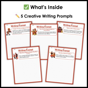 Indigenous Peoples Day Reading Comprehension Activities and Writing Prompts, image 4