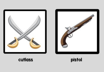 Pirate Word Wall Cards, image 3