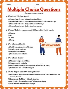 AAPI Heritage Month What Is It? - Reading Comprehension Passage, image 4