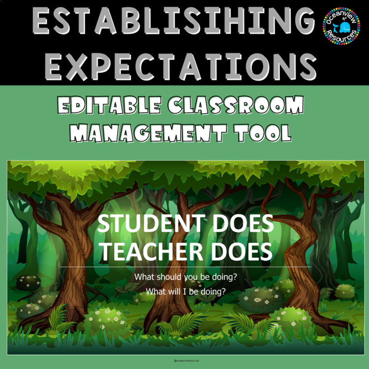 Editable Teacher Expectations PowerPoint - Classroom Management -back to school