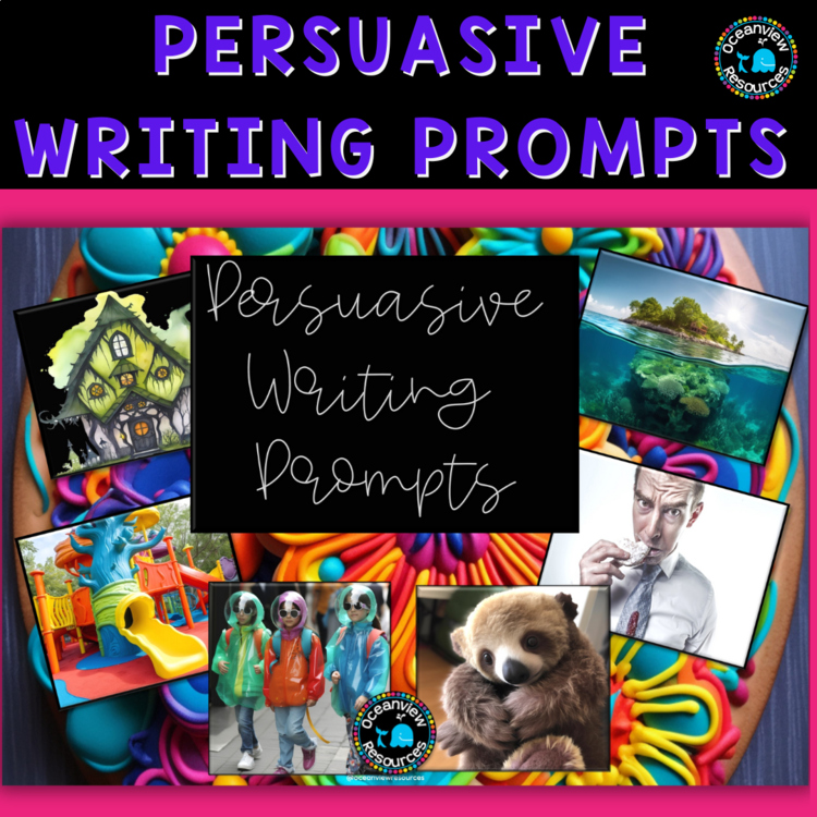 Persuasive Writing pack with templates and engaging images