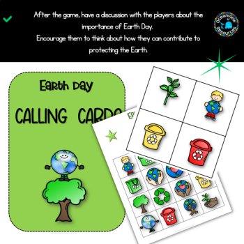 EARTH DAY- bingo fun 30 different Bingo Cards with Calling cards, image 3