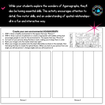 EARTH DAY Agamograph Art Activity, image 3