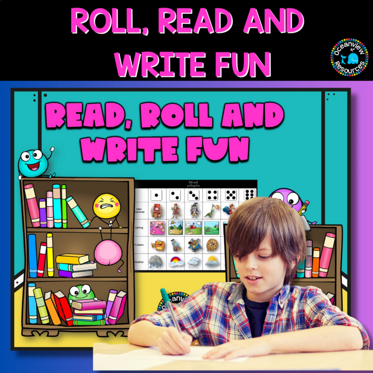 Roll a story, creative writing - characters, settings and story helpers