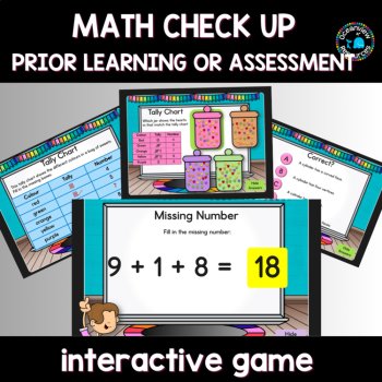 Grades 1-2 Math assessment and prior learning game, image 2