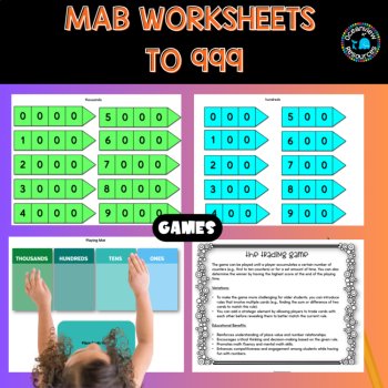 Math worksheets and games using MAB blocks to 999, image 4