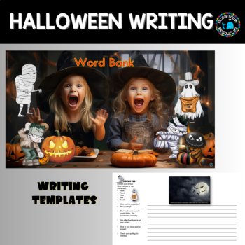 SPOOKY Creative Writing -Halloween. Templates and PPT presentation, image 3